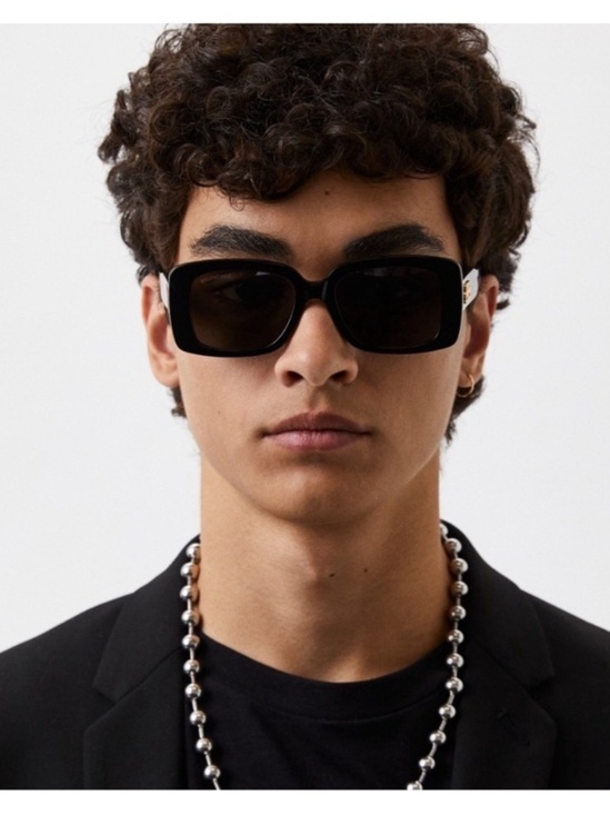 Balenciaga Women\'s Tortoise Square Sunglasses - Brown Gradient Lenses Unisex main image 5